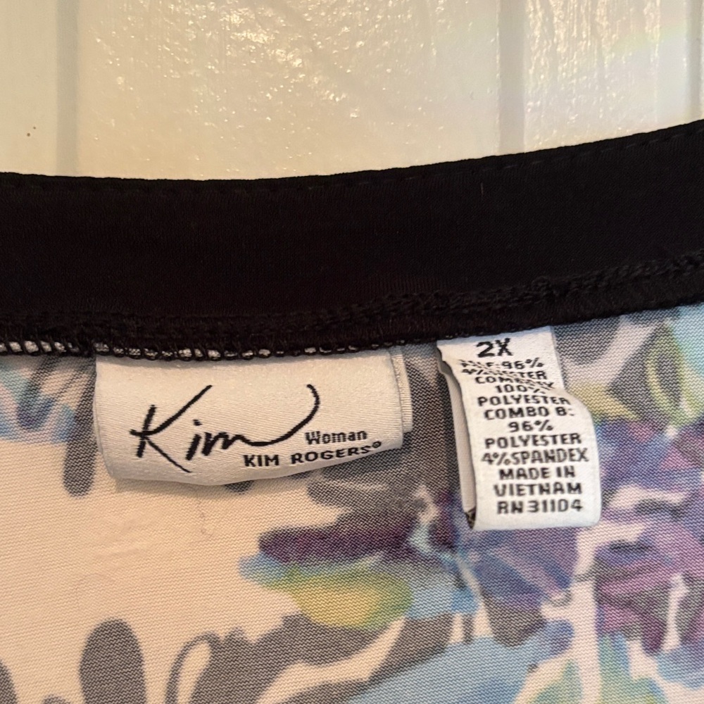 Kim Rogers Floral Maxi Dress - Black, Blue, White - Picture 2 of 6